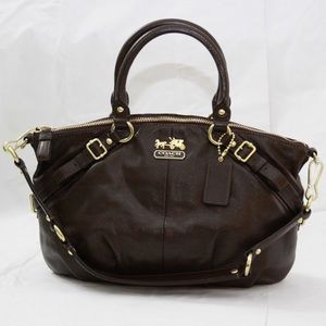 Coach Madison Sophia Leather Satchel Tote Purse